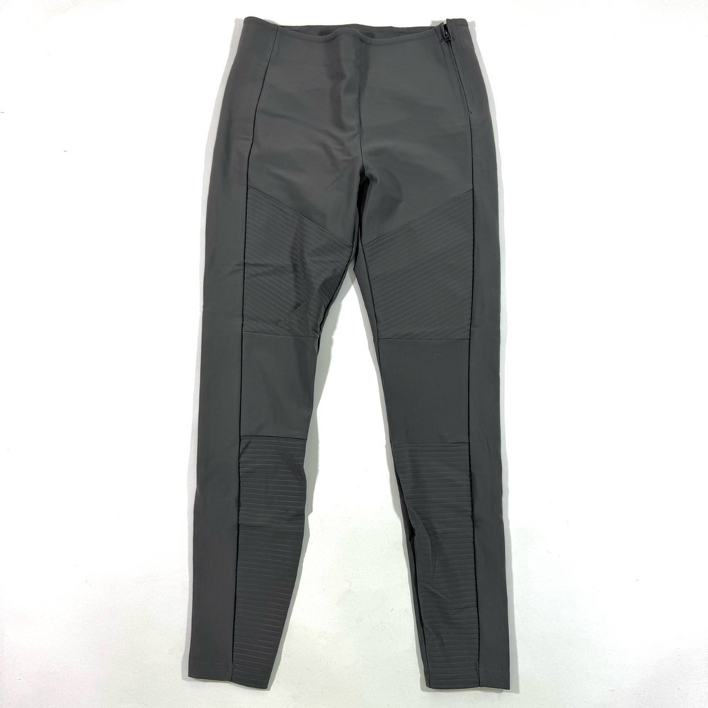 Athleta Madison Moto Legging Pants Skinny Green
